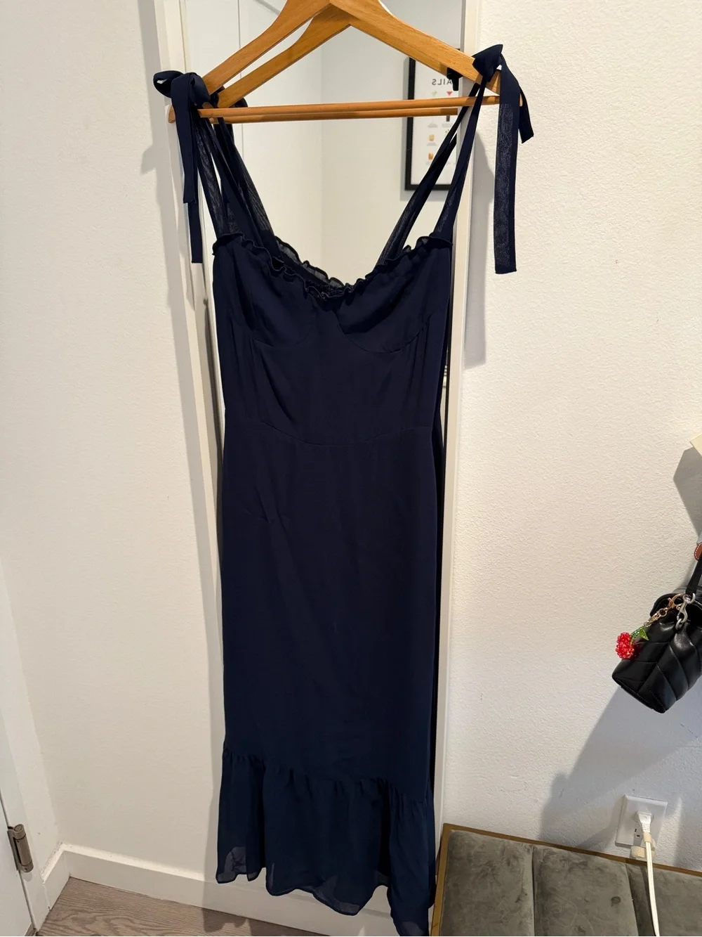 Reformation Nikita Dress in navy size 8